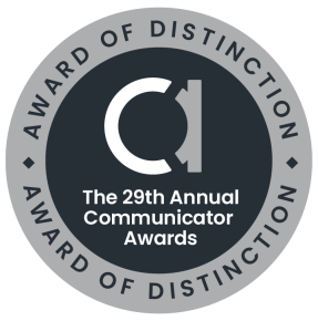 29th Annual Communicator Award of Distinction Winner